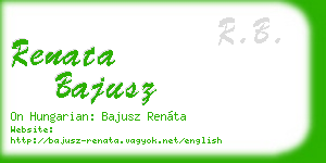 renata bajusz business card